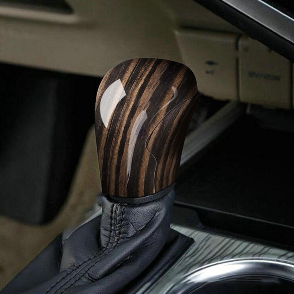 

Car Gear Shift Knob Head Cover Decoration Sticker for Toyota Corolla Cross peach wood grain