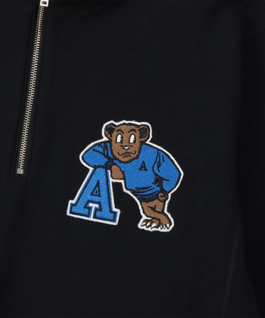 Champion Reverse Weave Blu-Tack Loose Fit College Half Zip Black