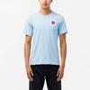 CDG Play Pastelle Red Emblem T-Shirt AZ-T272-051-1