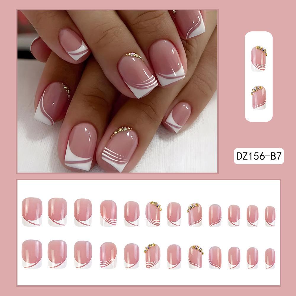 

Fashionable And Exquisite Wearing Of Nail Plates For Women One Size розовый