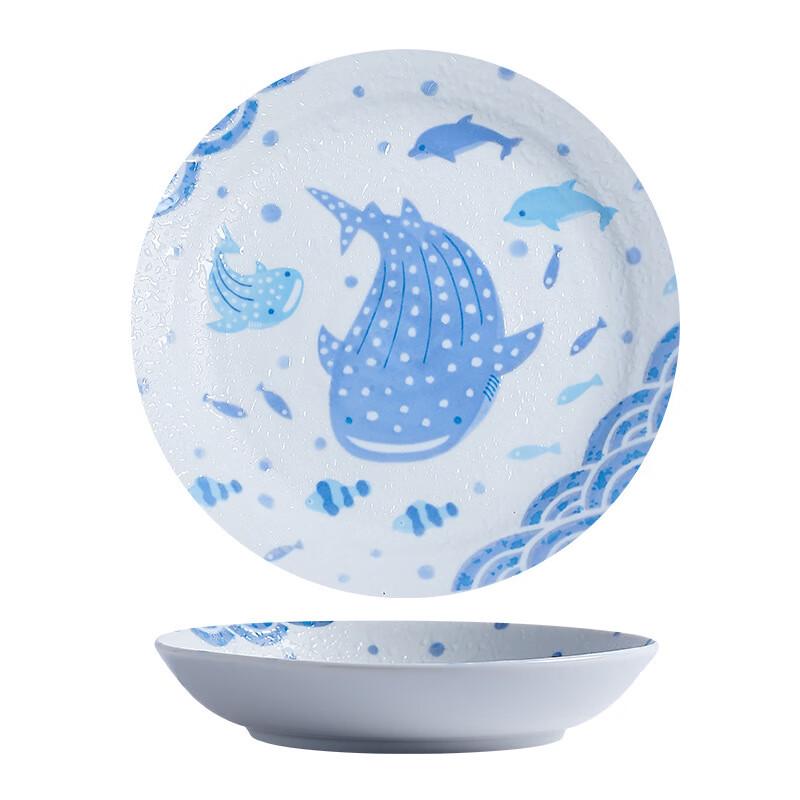 

Керамическая глубокая тарелка ZISIZ Китовая акула