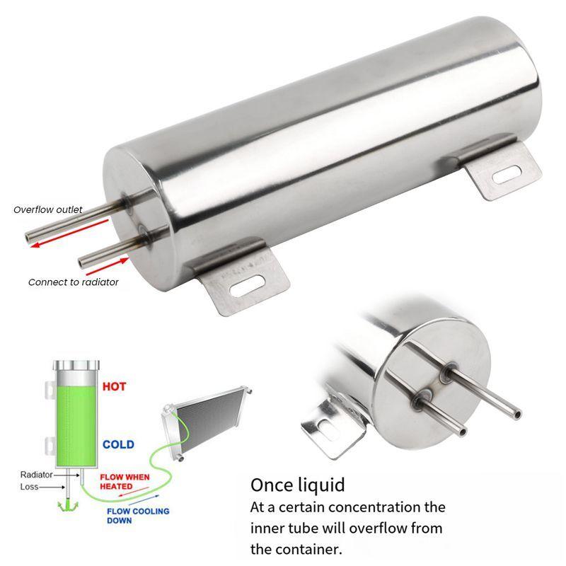 Powerful 3X10 Inch Radiator Overflow Tank Bottle Coolant Overflow Tank Universal Car Supplies Accessories