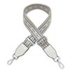 Cocovist Ethnic Embroidered Shoulder Single with Carabiner and Silver Hardware Strap, Bag, Thick, Stylish, Interchangeable, Wide, Adjustable, 3.8cm