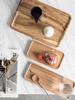 Leeseph Wooden Square Trays for Serving, Wooden Plates Serving Board for Cheese Appetizer Charcuterie Food Dessert Home Party