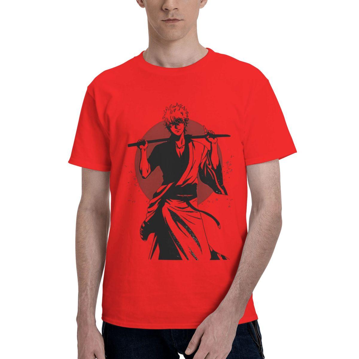

GINTAMA Vintage 100 Cotton Casual Breathable Confortable Tops Football Shirts 2025 Graphic Tee S