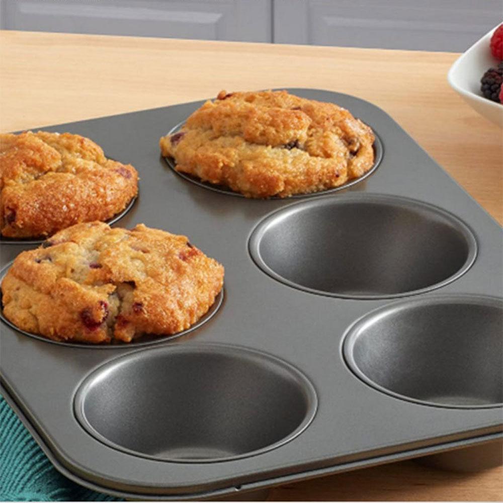 Nonstick 6-Cup Muffin Pan - Cupcake Mold Baking Tool