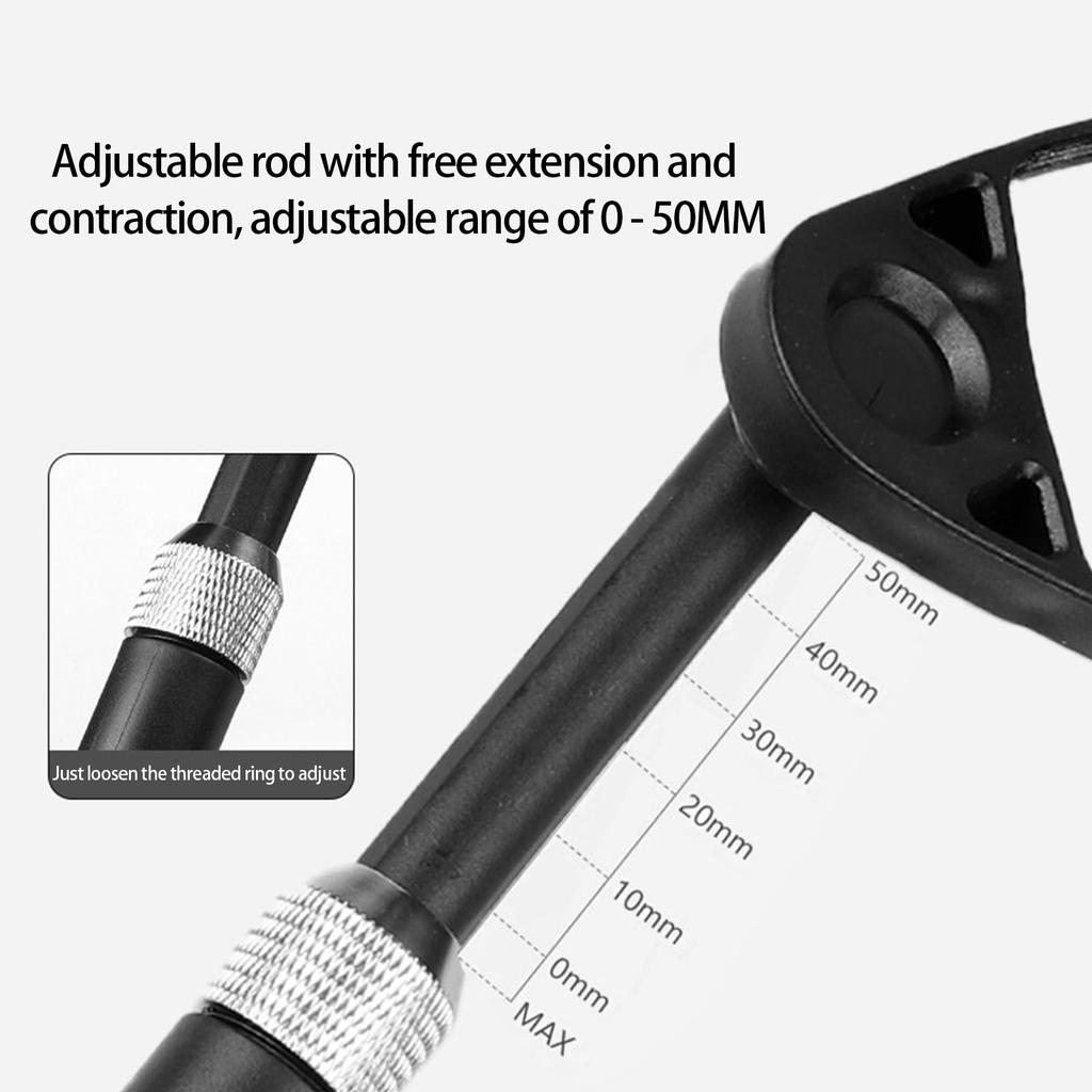 2Pcs Extendable Wide Angles Cycling Handlebars Safety Rearview Spots Mirror 360 Rotating Bike Rearview Mirror Enduring