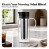 Cold Brew Coffee Maker Reusable Glass Pitcher with Lid Sun Tea for Kitchen