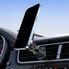 Aluminum Alloy 17mm Ball Head Magnetic Phone Mount With 360 Rotation For Car Vent Dashboard Stand