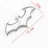 3d Metal Gold Chrome Black Bat Sticker Car Body Badge Fender Emblem Logo Decal Auto Car Stying Motorcycle Decoration Accessories