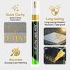 Sneldrogende Grafsteen Touch-Up Verfpen Waterdichte Gouden Metalen Marker Artistieke Creatie