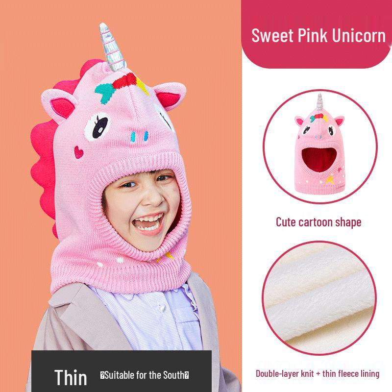 Lemonkid Baby Integrated Flannel Hat & Mittens Set