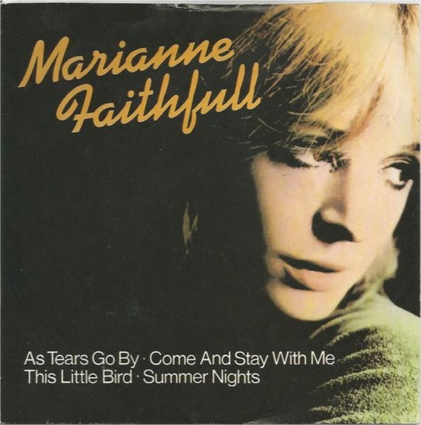 

7inch Record MARIANNE FAITHFULL - As Tears Go By F13890 Decca 1980 UK Rock Used