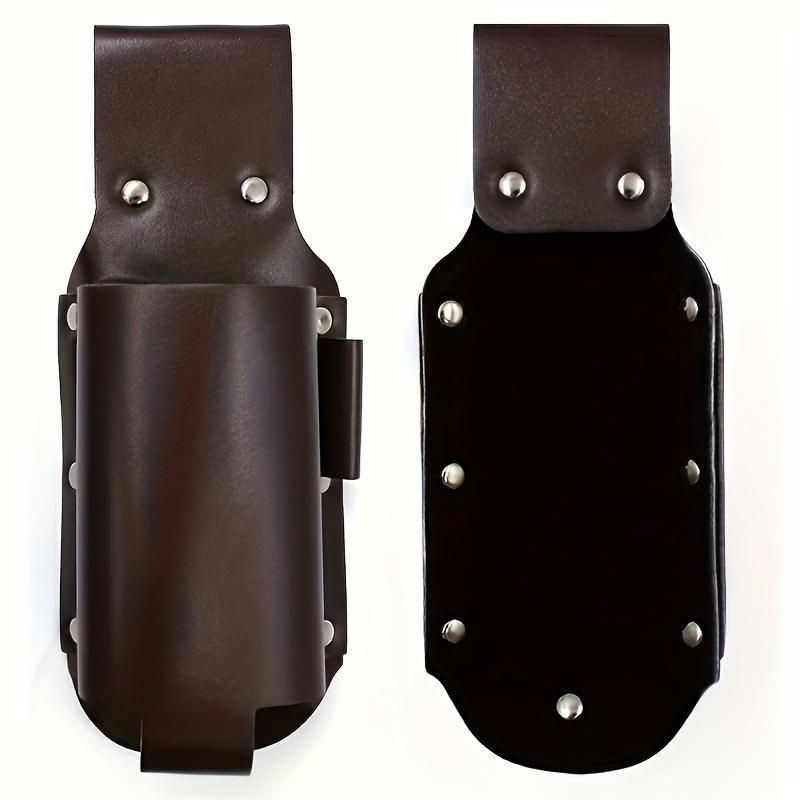 Durable Waterproof Faux Leather Beer Gun Holster with Adjustable Waist Pack for 12oz Containers - Perfect for Travel and Outdoor Activities
