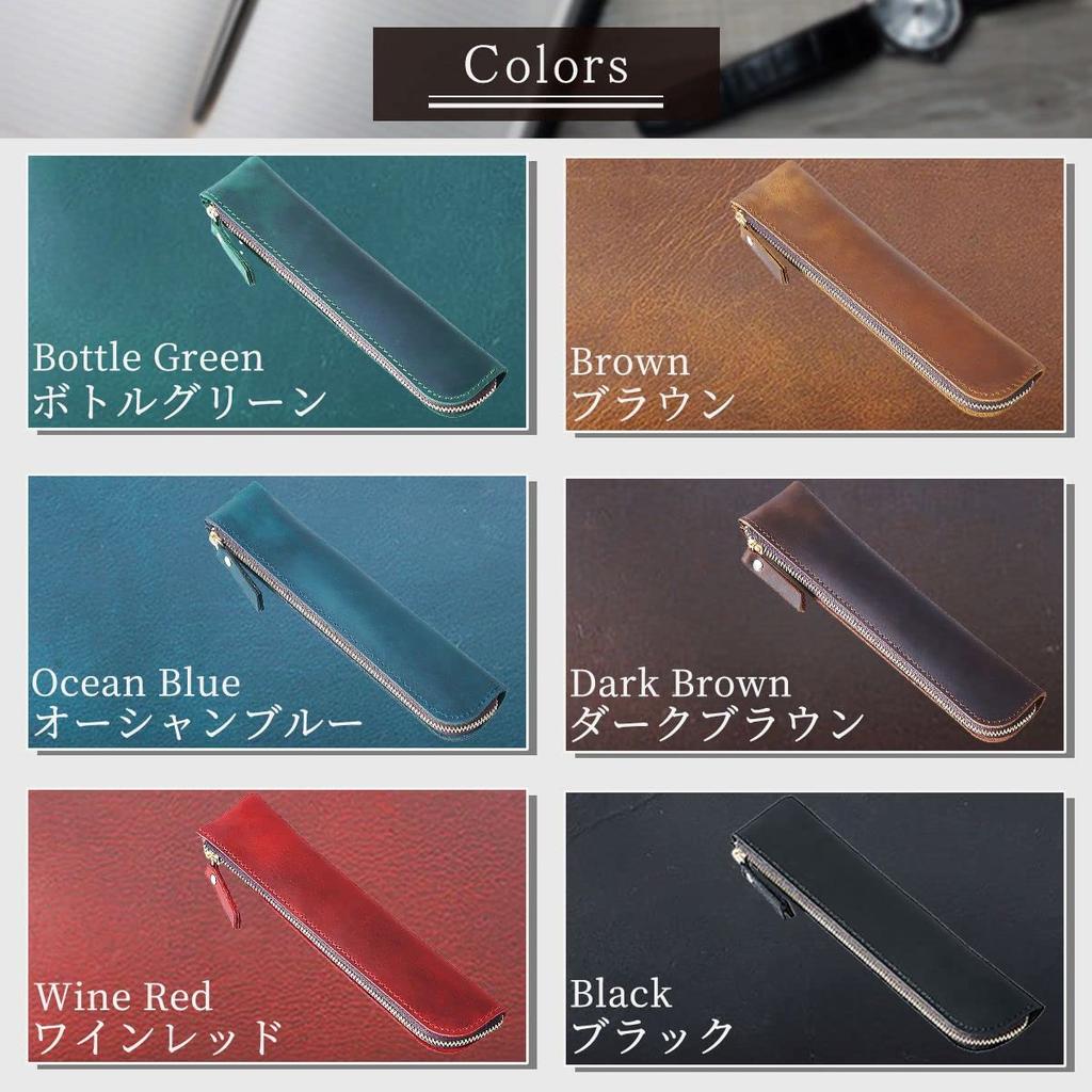 Anddat Genuine Leather Pencil and Perfect for Business and Fountain Suitable for and Students Also Adidas Sunset 2023 Pencil Case with Pencil Dinosaur