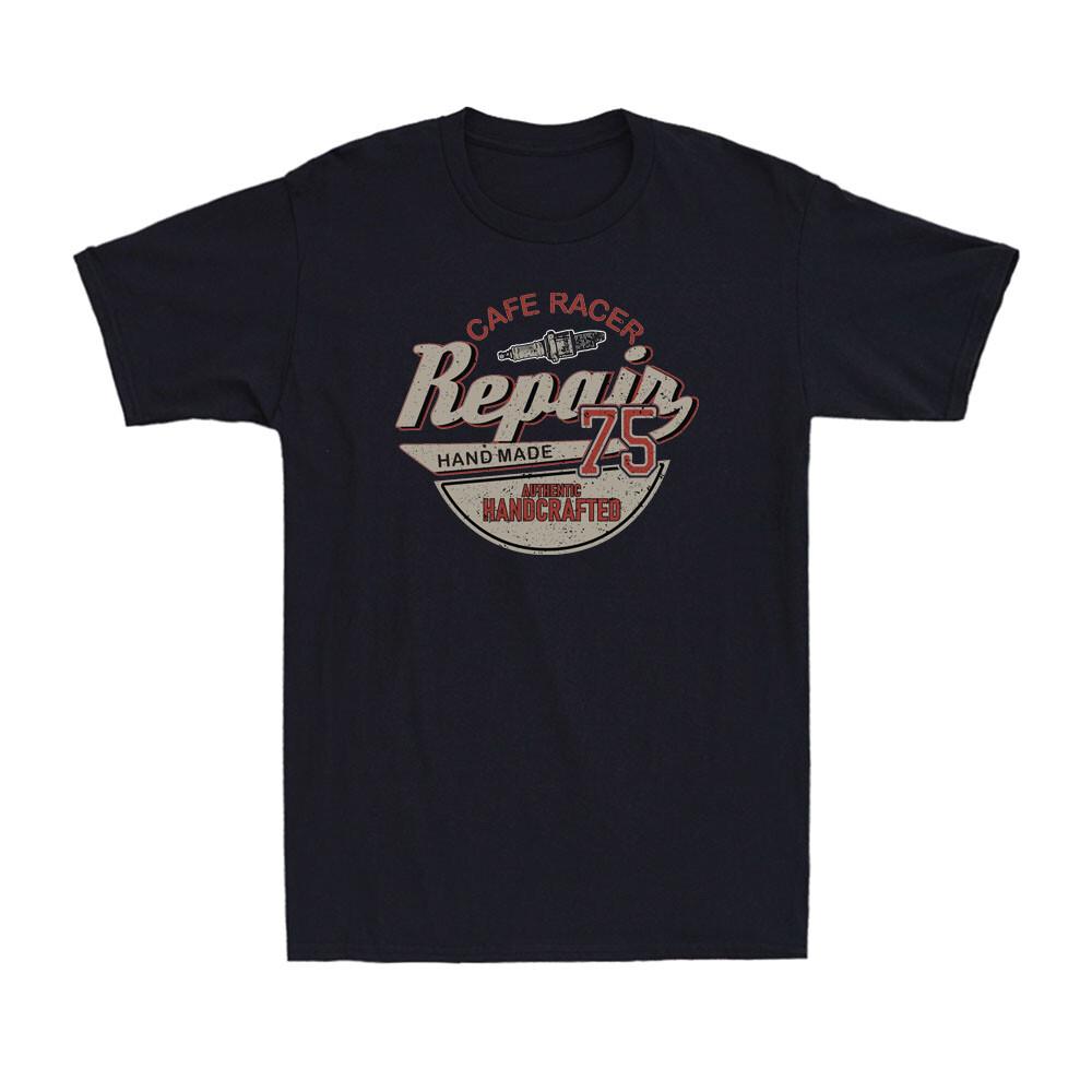 Cafe Racer Repair Biker Motorbike Motorcycle Motorcyclist Vintage Men s T-Shirt S разноцветный