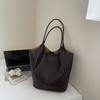 Simple and Retro Woven Pattern Bag, Commuter Single-shoulder Bag, Casual Large-capacity Tote Bag