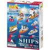 Yoshiritsu LaQ Hamacron Constructor Ship Set 420 Pieces + 12 Special Pieces Building Toy