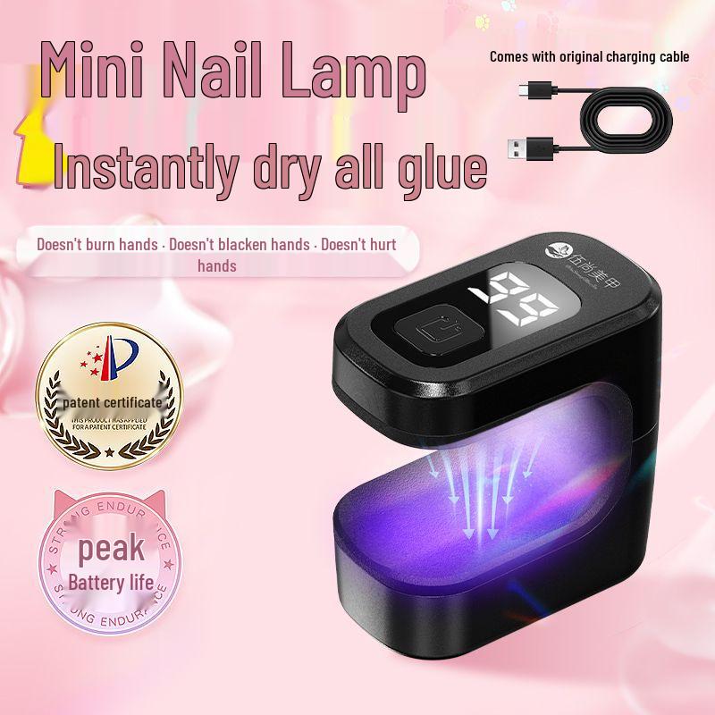 Portable Quick-Dry Mini LED Nail Gel Curing Flashlight for Home & Professional Use