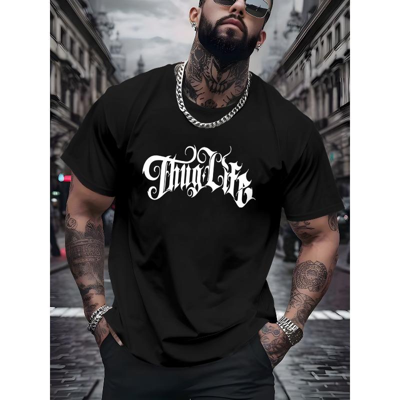 

Men S Casual Short-Sleeve T-Shirt Featuring Popular Designs from Europe And America,This Stylish And Versatile Top Is Ideal for Both Streetwear S чёрный