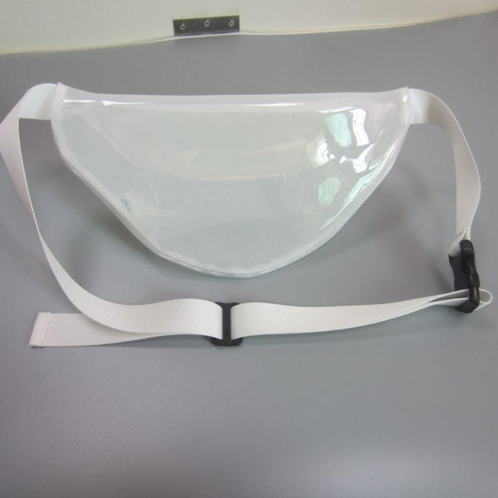 Lightweight Transparent Waist Packs Large Capacity PVC Fanny Pack Clear Chest Bag Cycling Bag