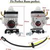 Carburetor for 52cc 2HP Earth Auger with Primer Bulbs Spark Plug Gasket Fuel Lin
