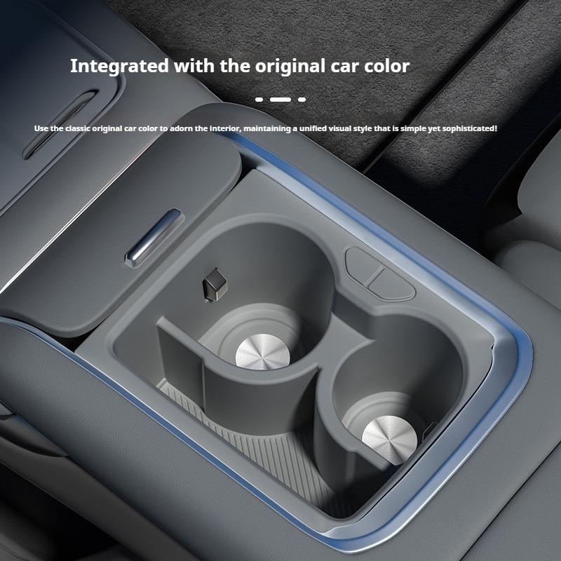 For Zeekr 7X Car Central Control Silicone Water Cup Anti-skid Holder Modification Car Cup Cover Storage Interior Accessories