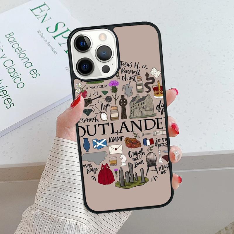 Outlander Phone Case cover For iPhone 17 Air 15 16 16e 14 13 Pro Max Coque 12 11 Pro Max For Apple PLUS fundas