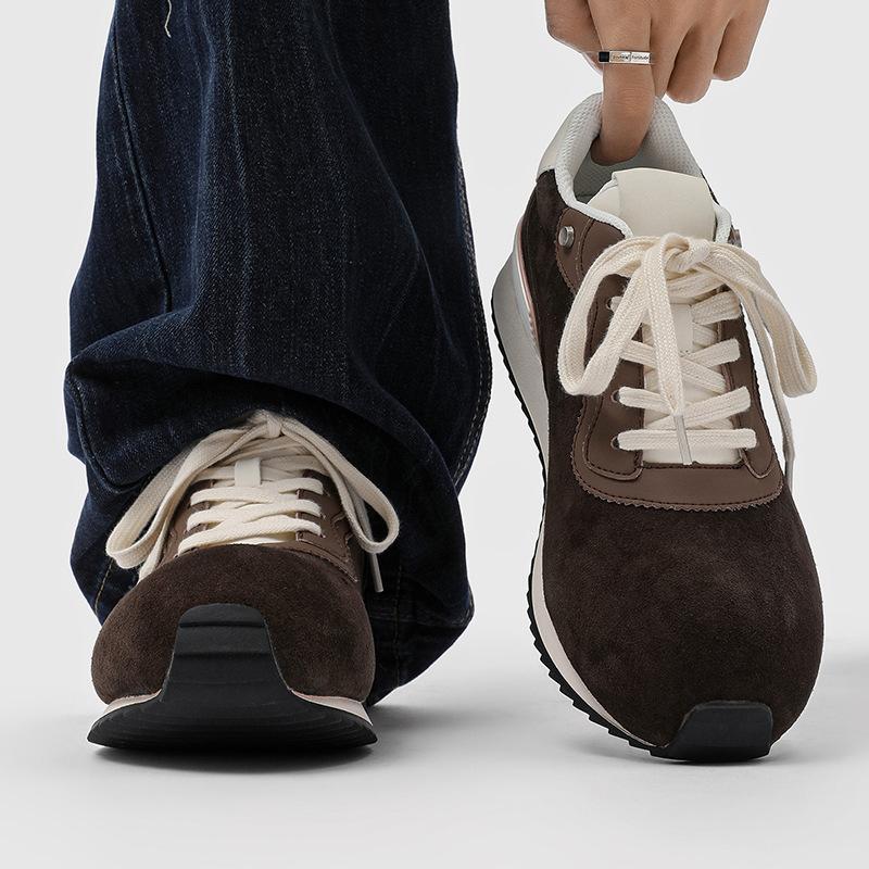 Daddy Shoes Platform Big Head Retro Bread Casual Shoes Jogging Shoes Outdoor Hiking Shoes British Couple Tide