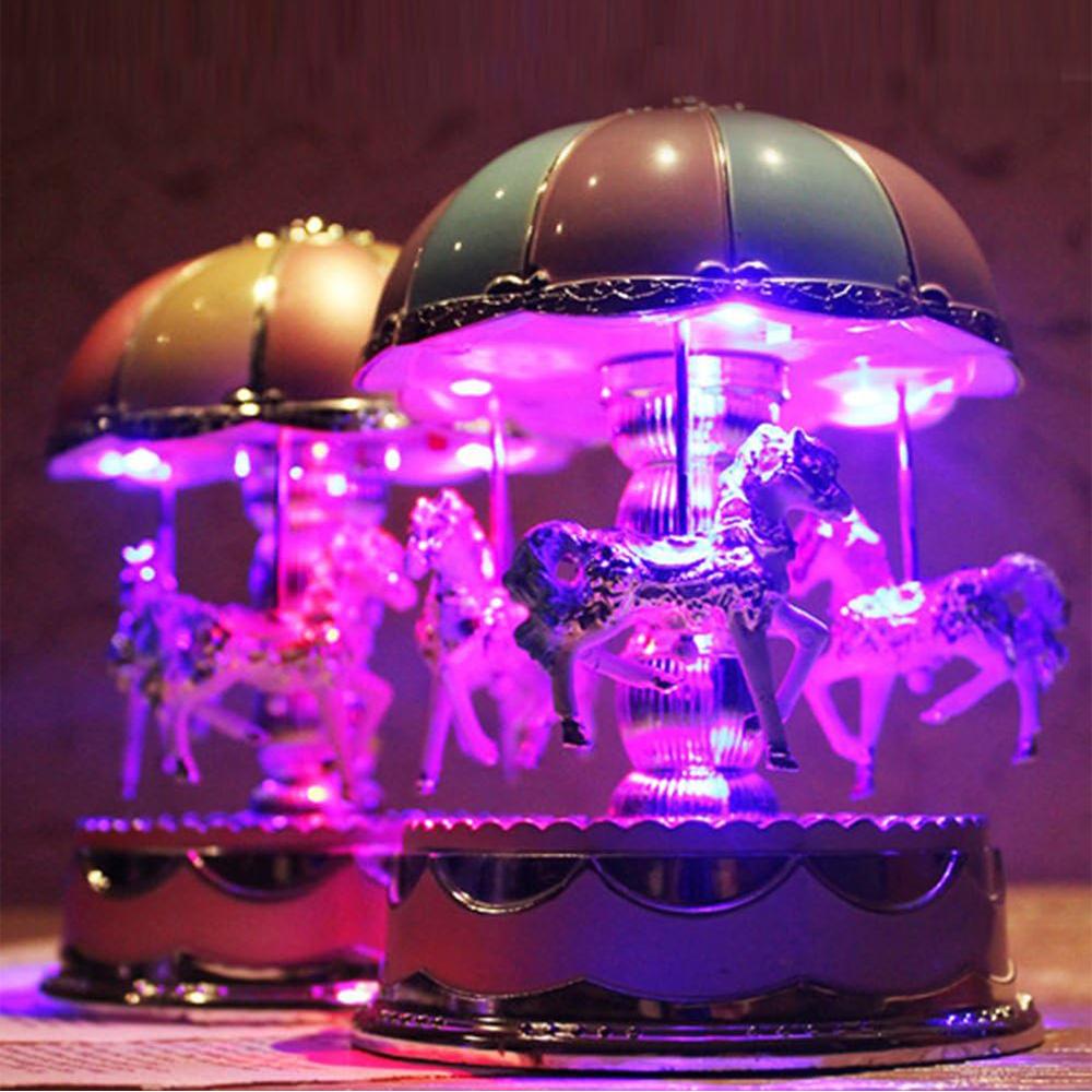 Carousel Music Box Toys for Birthday Anniversary Valentine Gifts, Pink