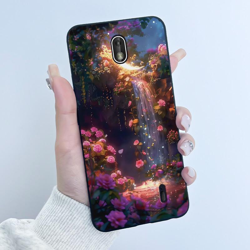 Matte Soft TPU Case For Nokia 1 Plus 2 2.1 2.2 Phone Case Luxury Cute Love Rabbit Funny Cat Black Silicone Ultra Thin Back Cover