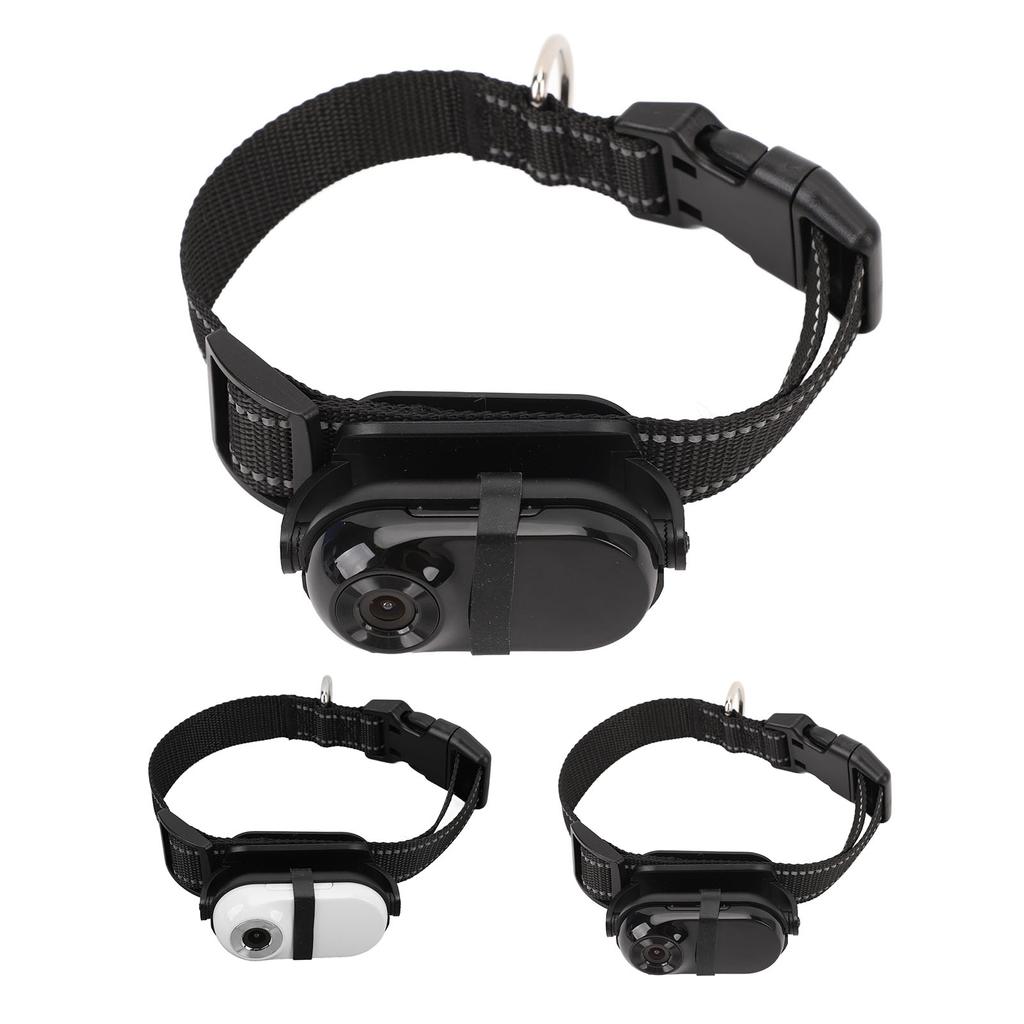 Pet Collar Camera 1080P Back Clip Adjustable Angle View Wifi Wireless Dog Tracker Collar Action Came