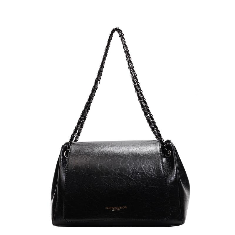 Premium sense simple fashion commuter shoulder bag women's autumn and winter new chain underarm small square bag