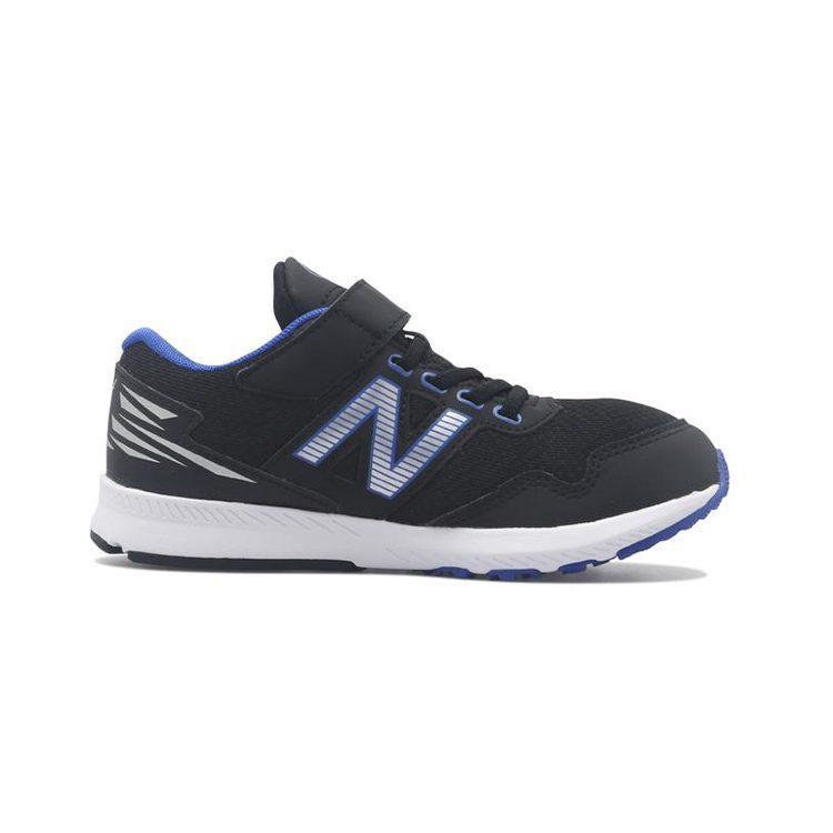 New Balance NB Hanzo V K1 Textile, Synthetic Leather Low top Kids' Running Shoes Black Blue Children Aged 3 7 Years Old PXHANVK1