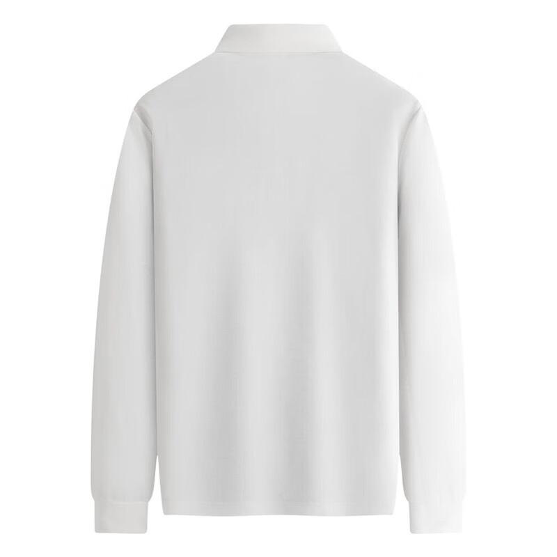 Septwolves Men's Autumn/Winter Trendy Print Long Sleeve Polo Shirt