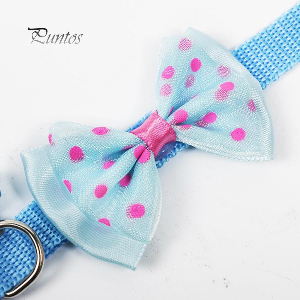 Pet Puppy Bowknot Collar Necklace Neck Strap
