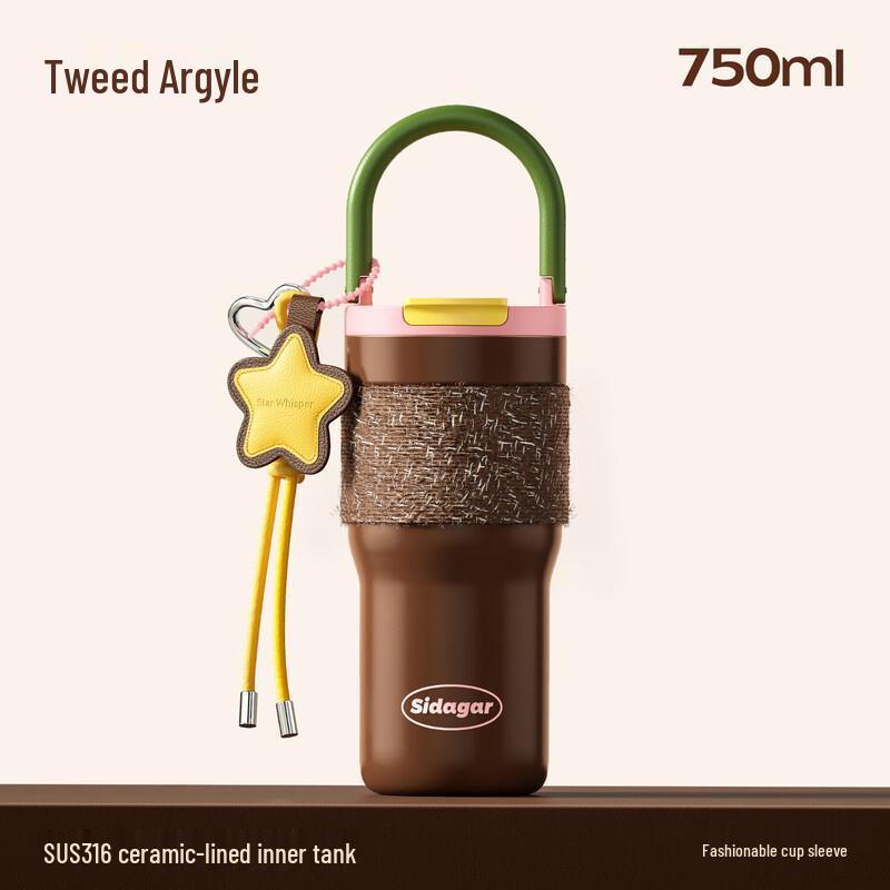

Elegant Insulated Stainless Steel Water Bottle with Straw & Carry Sleeve