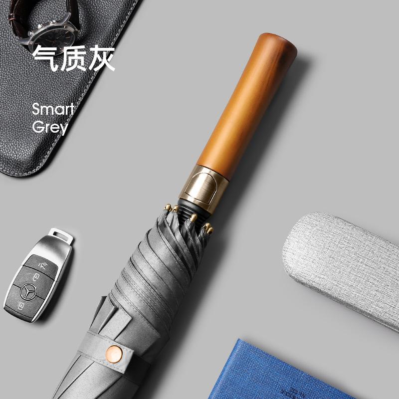 Long-handled umbrellas Men's and women's oversized automatic reinforcement Rainstorm strong wind-resistant straight pole umbrella