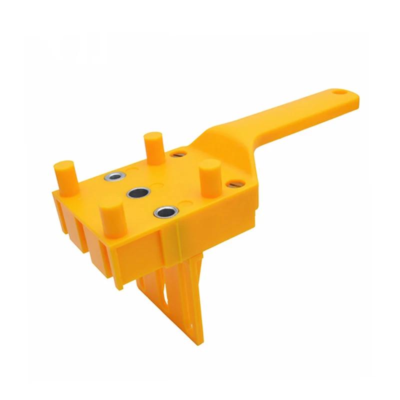 

ABS Kunststoff Schnell Holz Dübel Jig Handheld Tasche Loch Jig System 6 8 10mm Bohrer Locher für Zimmerei Dübel Verbindungen