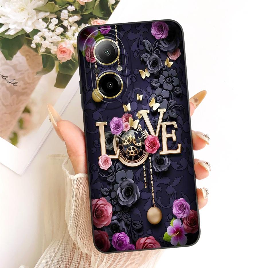 For Realme C67 4G Case RMX3890 Cute Rabbit Cartoon Cover Soft Silicone Case For Realme 12 Lite C 67 RealmeC67 4G Back Cover Bags