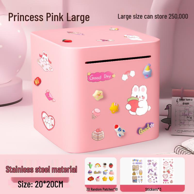 Stainless Steel 2025 Piggy Bank: Secure Savings Jar for Boys and Girls