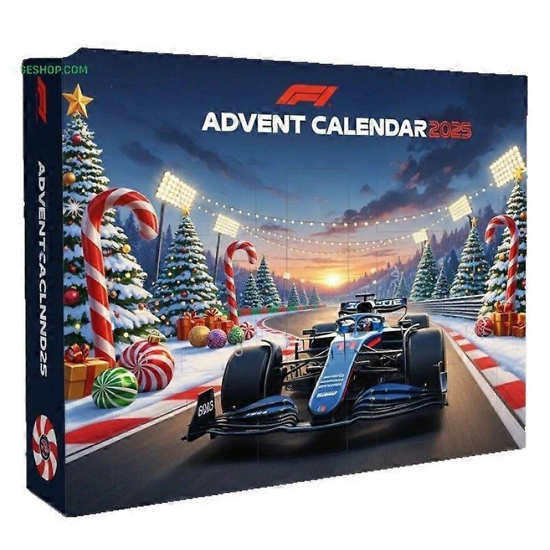 F1 Závodní Adventní Odpočítávací Sváteční Kalendář Slepý Box Vánoční Strom Ozdoba
