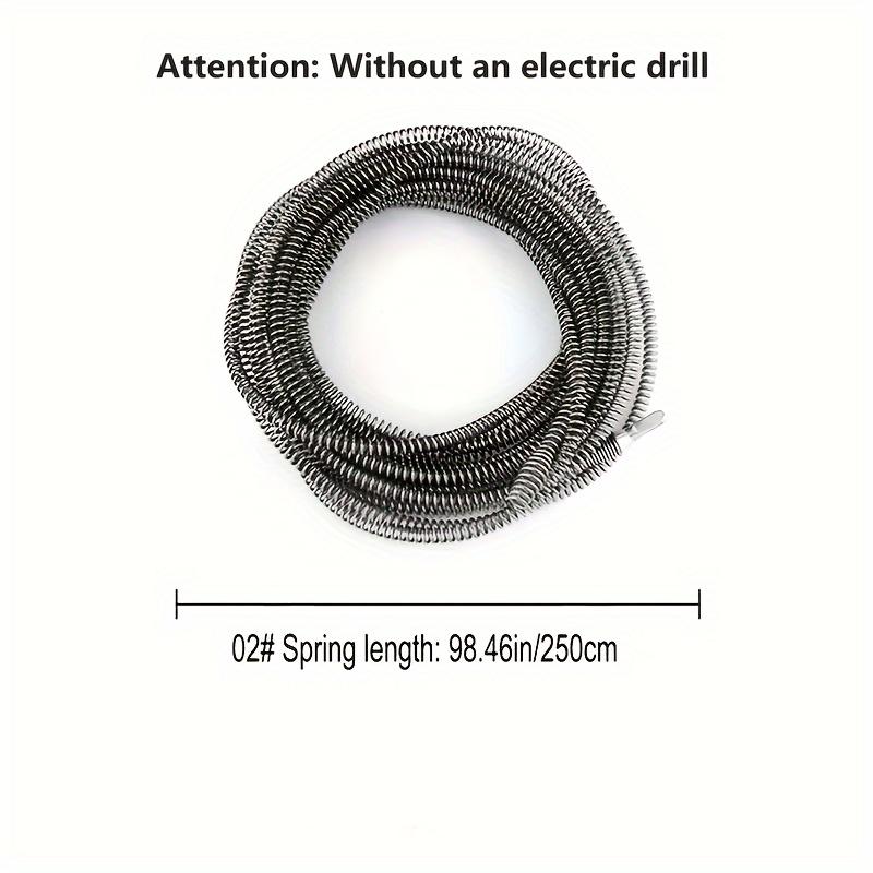 Heavy-Duty Electric Drain Cleaner Spring Tube Dredger Household Plumbing Unclogs Toilets Sinks Kitchen Bathroom Cleaning Tools