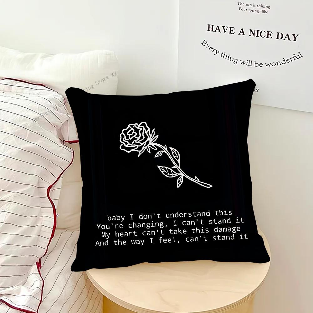 XXXTentacion Rap Hip Hop Music Singer Pillow Case Fashion Square Pillowcase Bedroom Sofa Room Ins Decoration Leisure Cushion