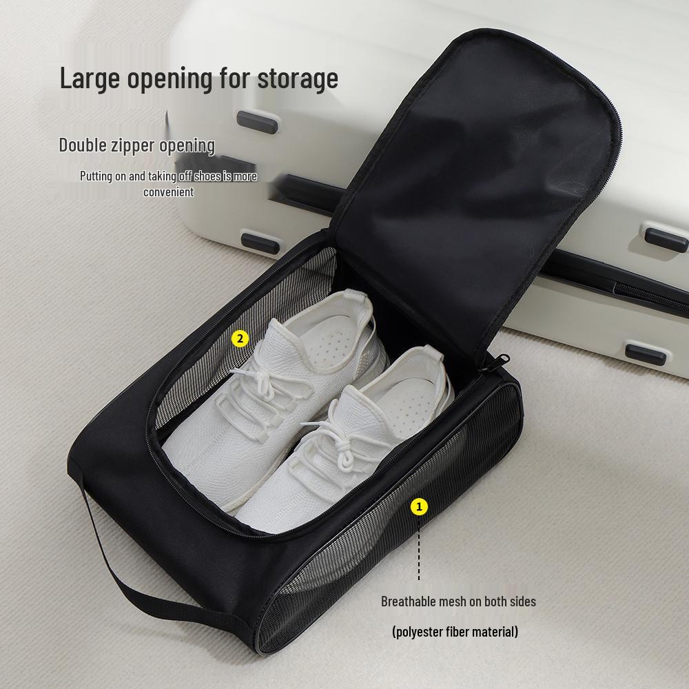 Portable Breathable Shoe Storage Bag: Dustproof, Transparent, Multi-functional, Handheld