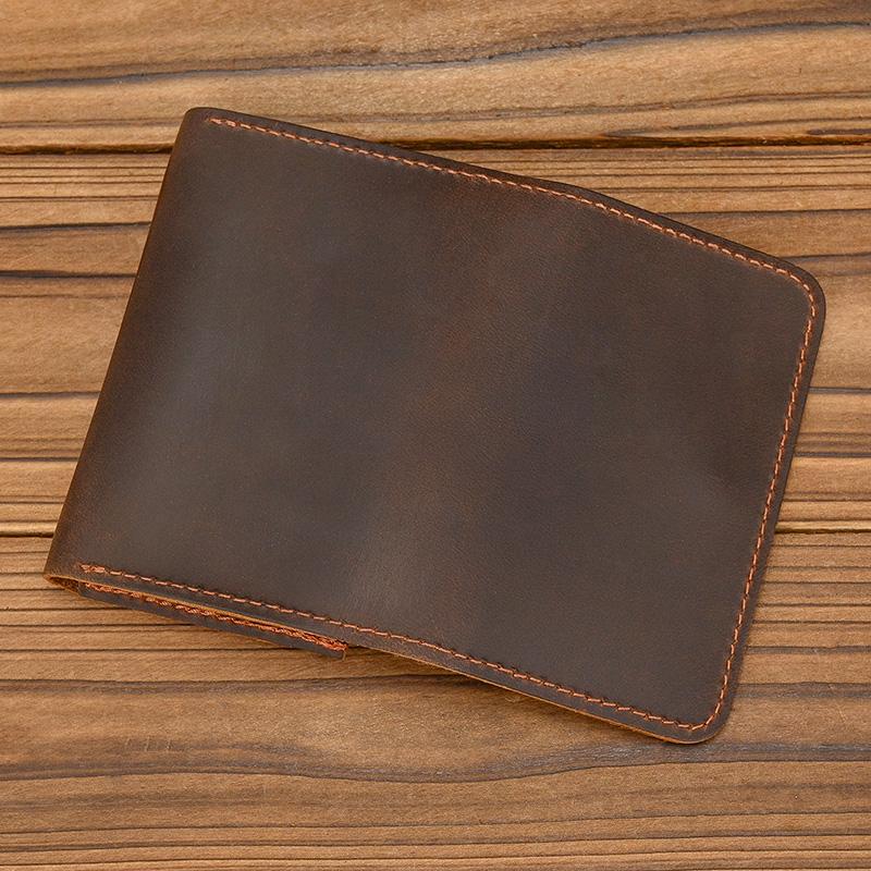 New Style Men Women Leather Coin Purse Clip Wallet For Cards Coins Real Cowhide Men's Small Purse Card Holder Clip Purse Wallets