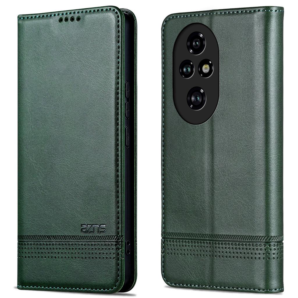 For Honor 200 5G Case Leather Phone Cover Magnetic Flip Closure
