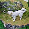 Pvc Realistic Pyrenees Mountain Dog Figure Toy For Childrens Learning And Home Decor
