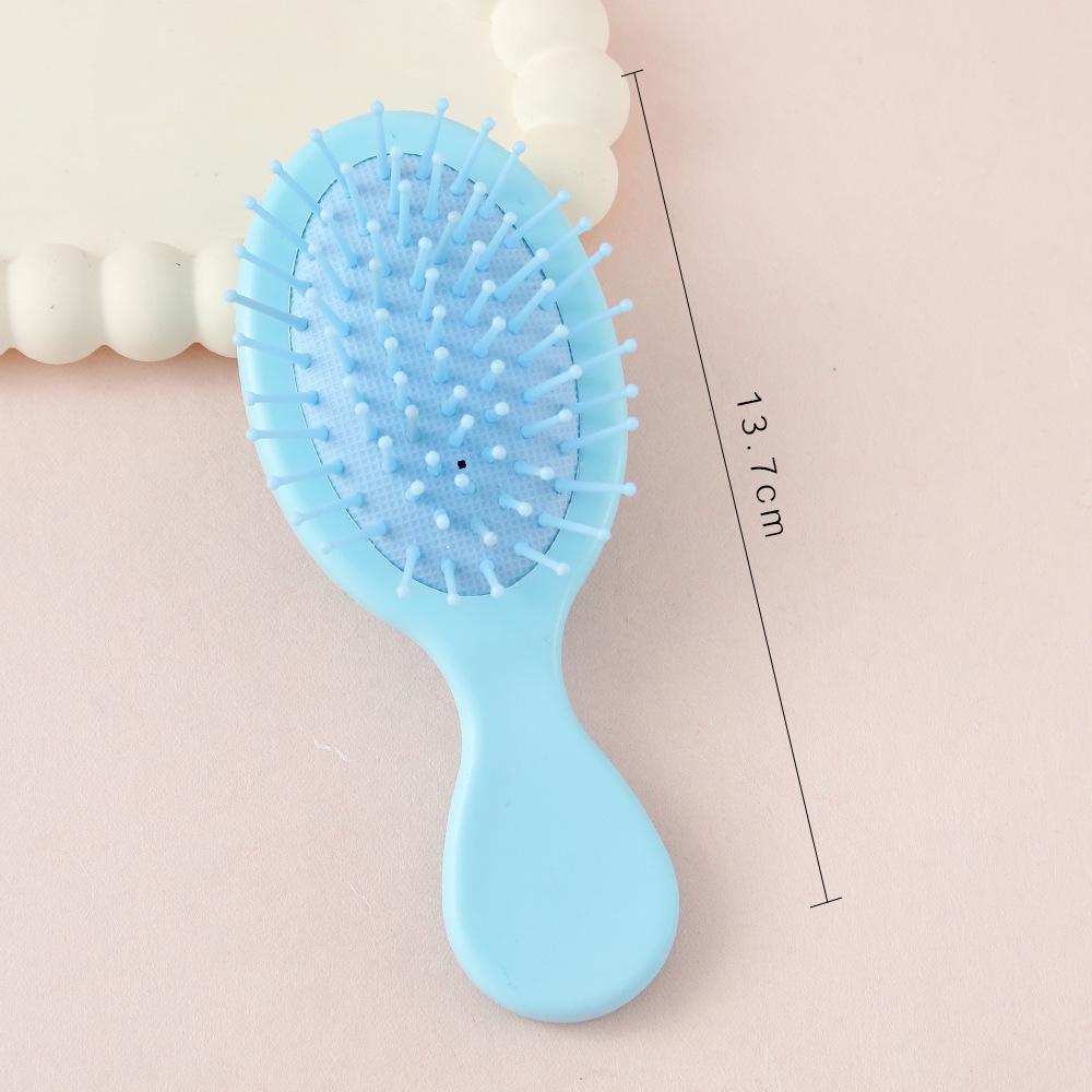 Mini Air Cushion Hair Brush Macaron Colored Portable Detangling Comb Custom Logo Hairbrush with Plastic Handle for Home Use