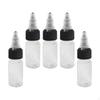 5 Count Sharp Dropper Bottles for Liquids with No Leakage Design